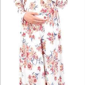 Floral maternity dress